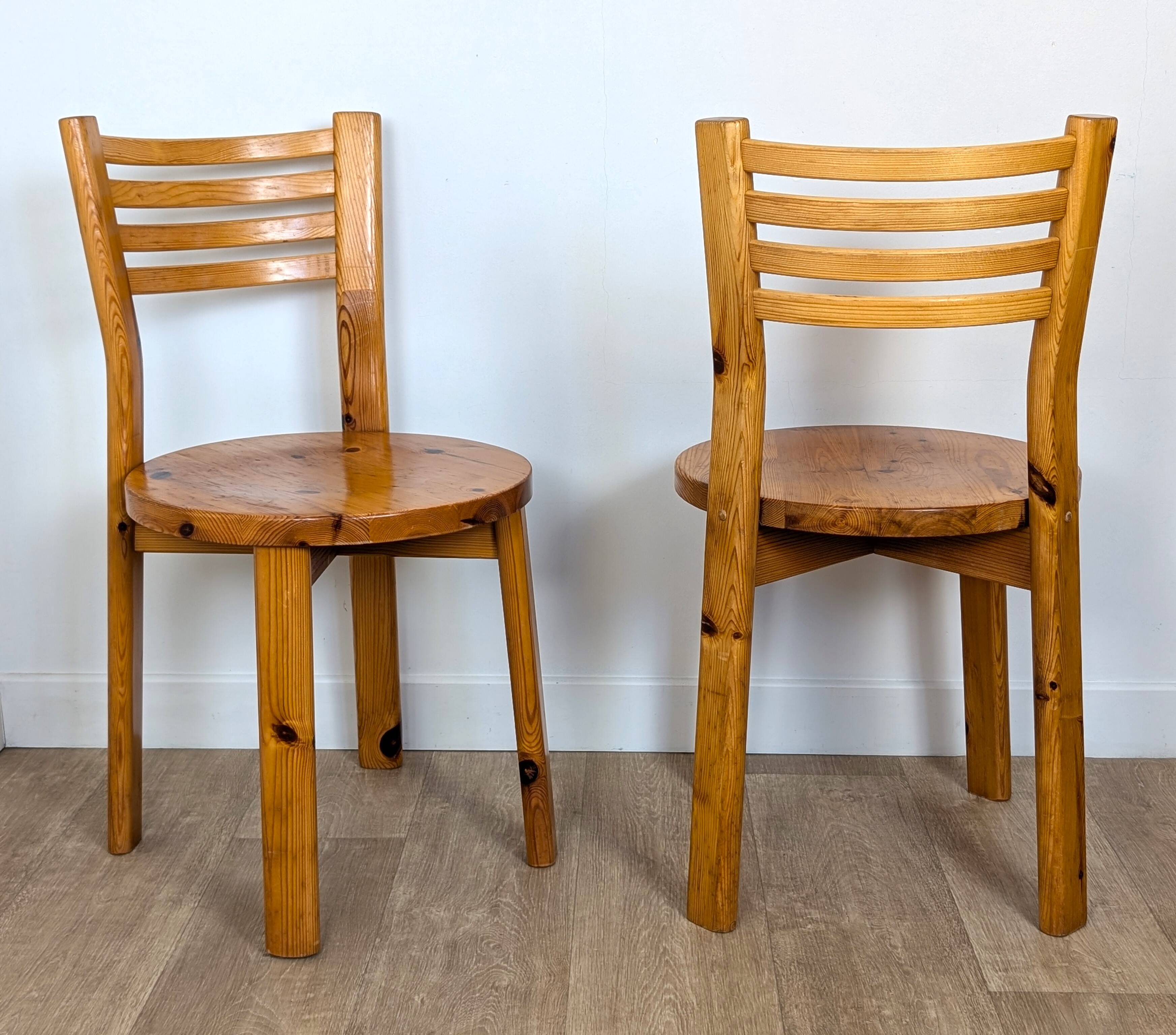 80s pine chairs
