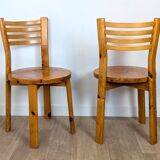 80s pine chairs