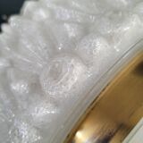 50s molded glass pendant light