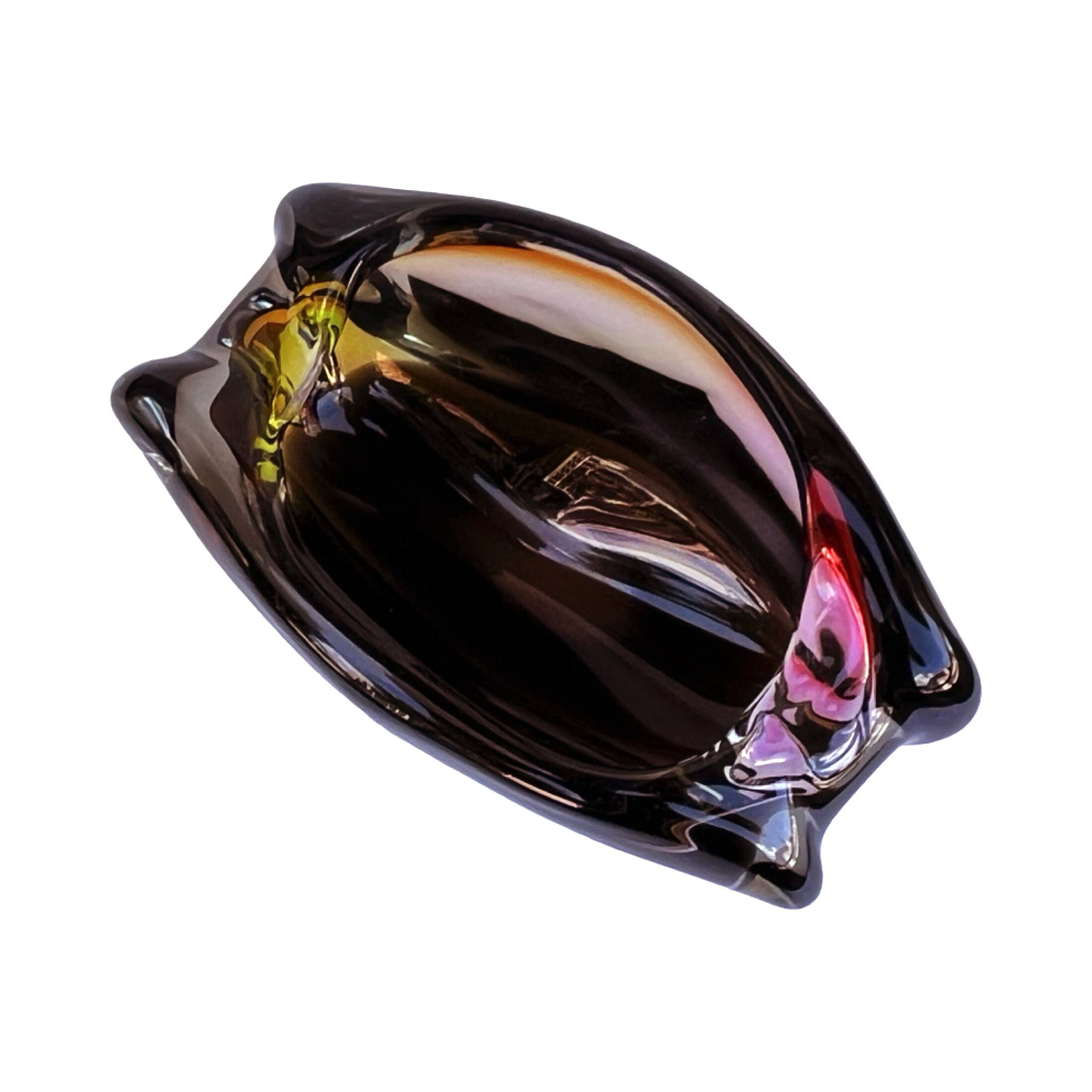 Ashtray designed by M. Velíšková, Skrdlovice Glassworks Czechoslovakia 1960