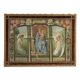 Old painting on canvas with a religious theme from the 19th-20th century.