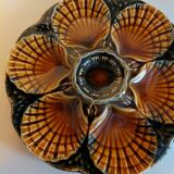 Sarreguemines earthenware oyster plate