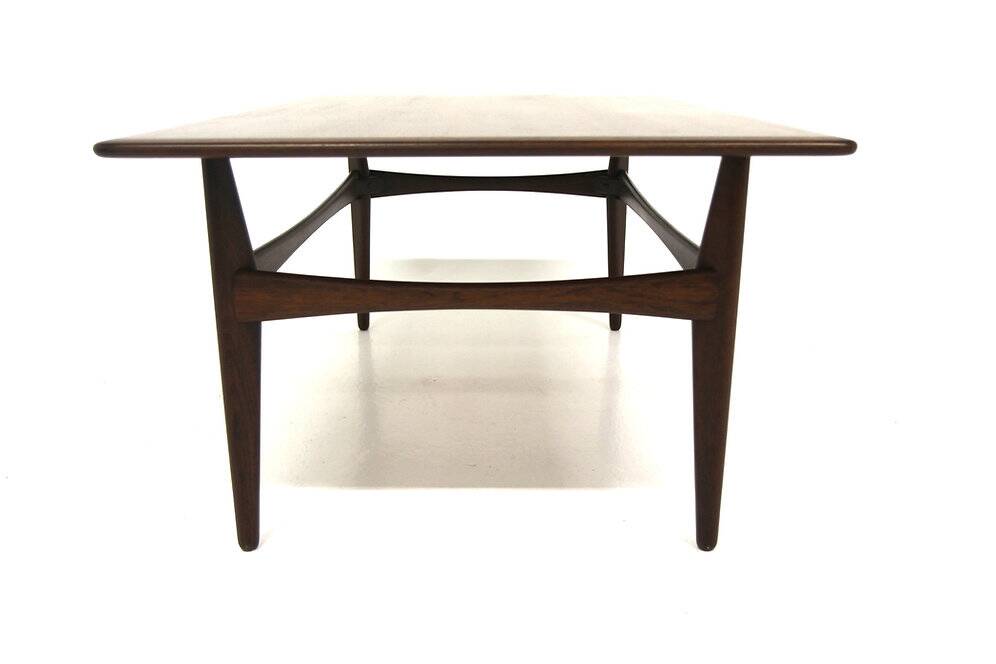 Teak coffee table, Karl Erik Ekselius, JOC, Vetlanda, Sweden, 1950