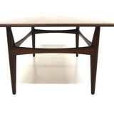 Teak coffee table, Karl Erik Ekselius, JOC, Vetlanda, Sweden, 1950