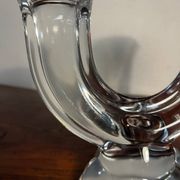 1950s/60s Vannes crystal candlestick, France