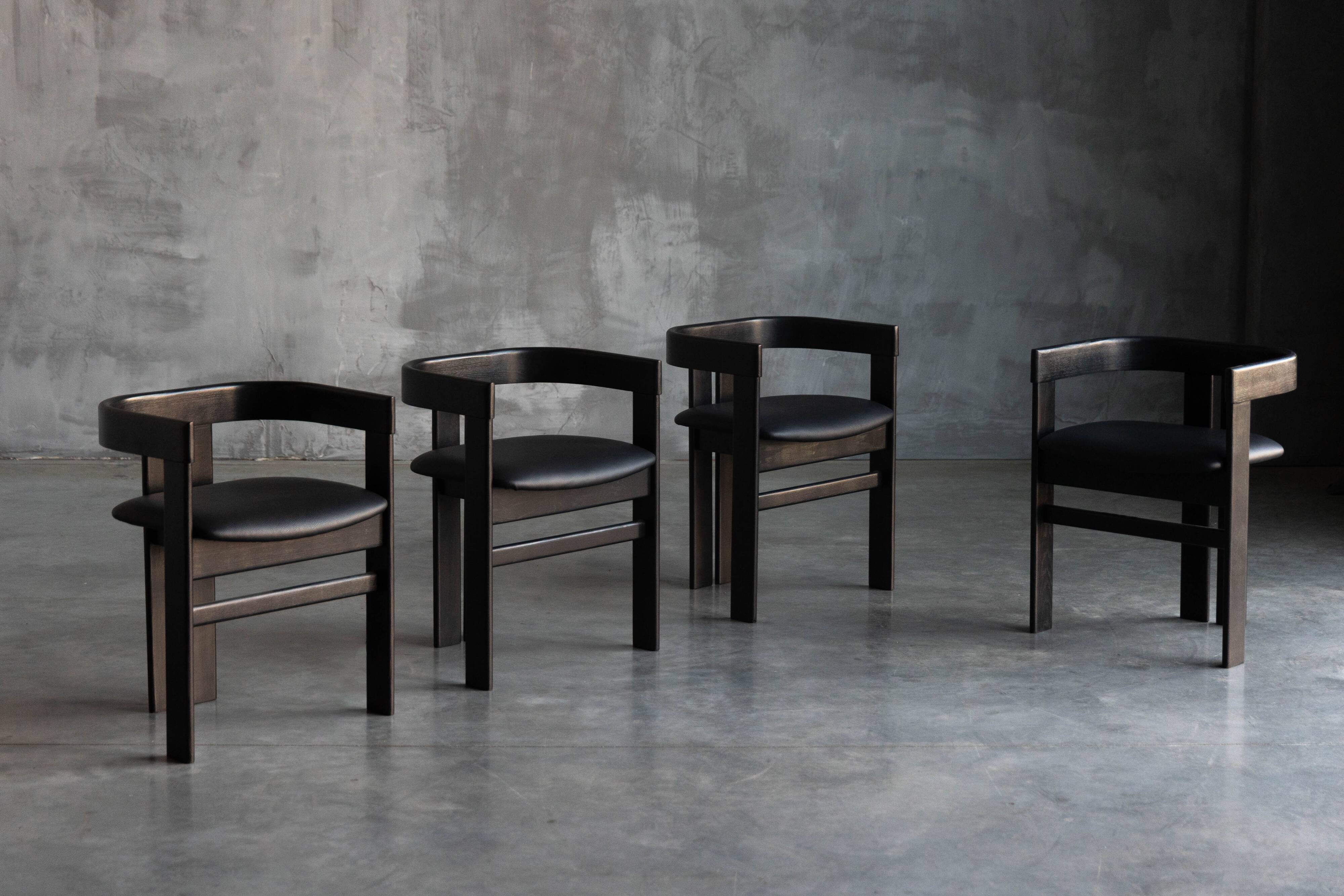 Pigreco chairs by Tobia Scarpa for Tacchini, Italy, 1960s