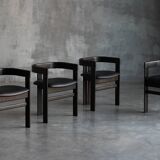 Pigreco chairs by Tobia Scarpa for Tacchini, Italy, 1960s