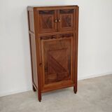 Antique wooden gramophone sideboard Art Deco France 1950