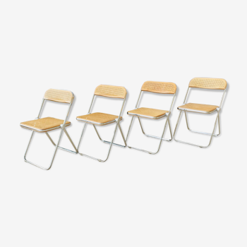 Series of 4 chairs by Giancarlo piretti 1970