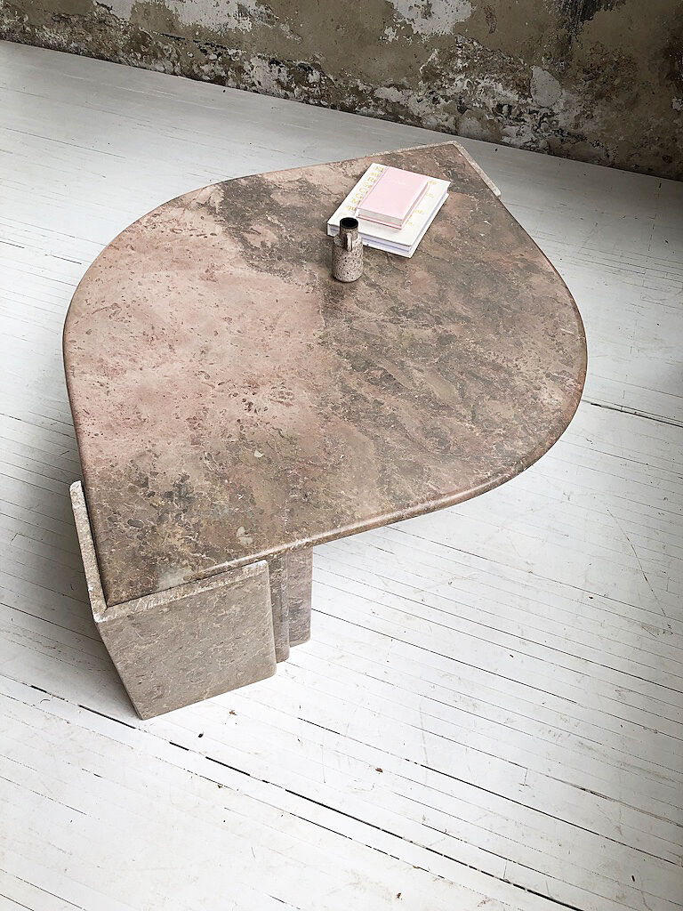 Roche Bobois pink marble table