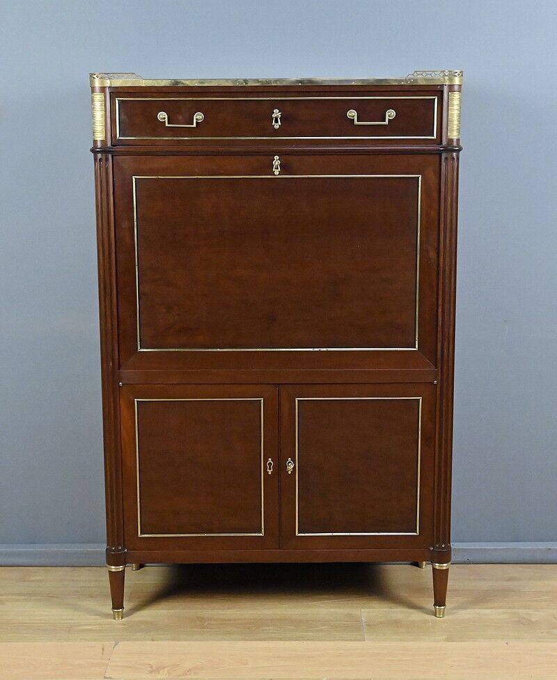 Mahogany secretary, Louis XVI period – late 18th century