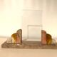 Old Art Deco marble photo holder