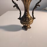 Bronze floral vase