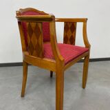 Art Deco office chair in walnut