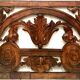 Decorative panel in carved oak wood 19th century