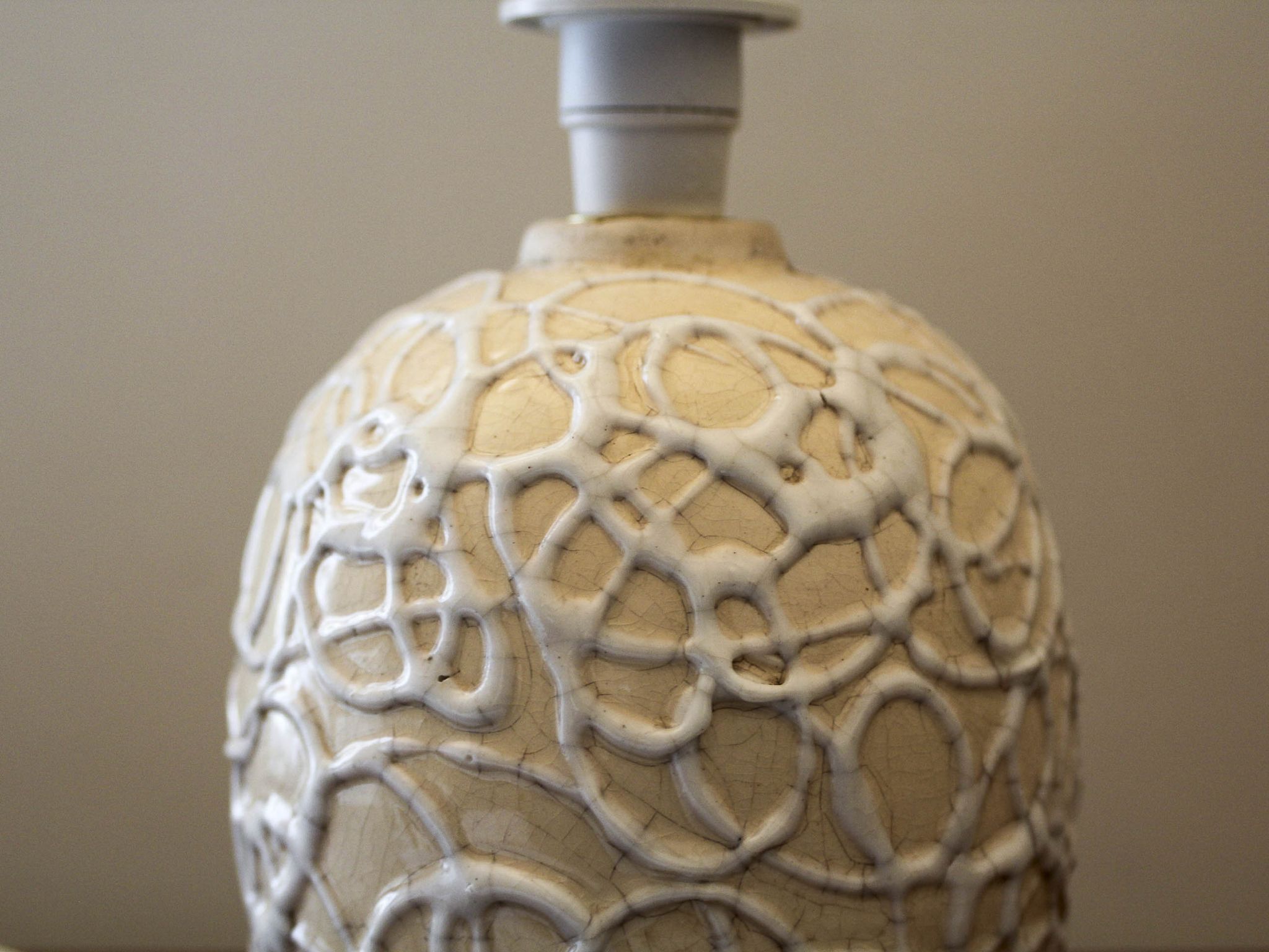 Pied de lampe en céramique
