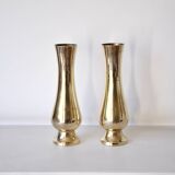 pair of brass vases