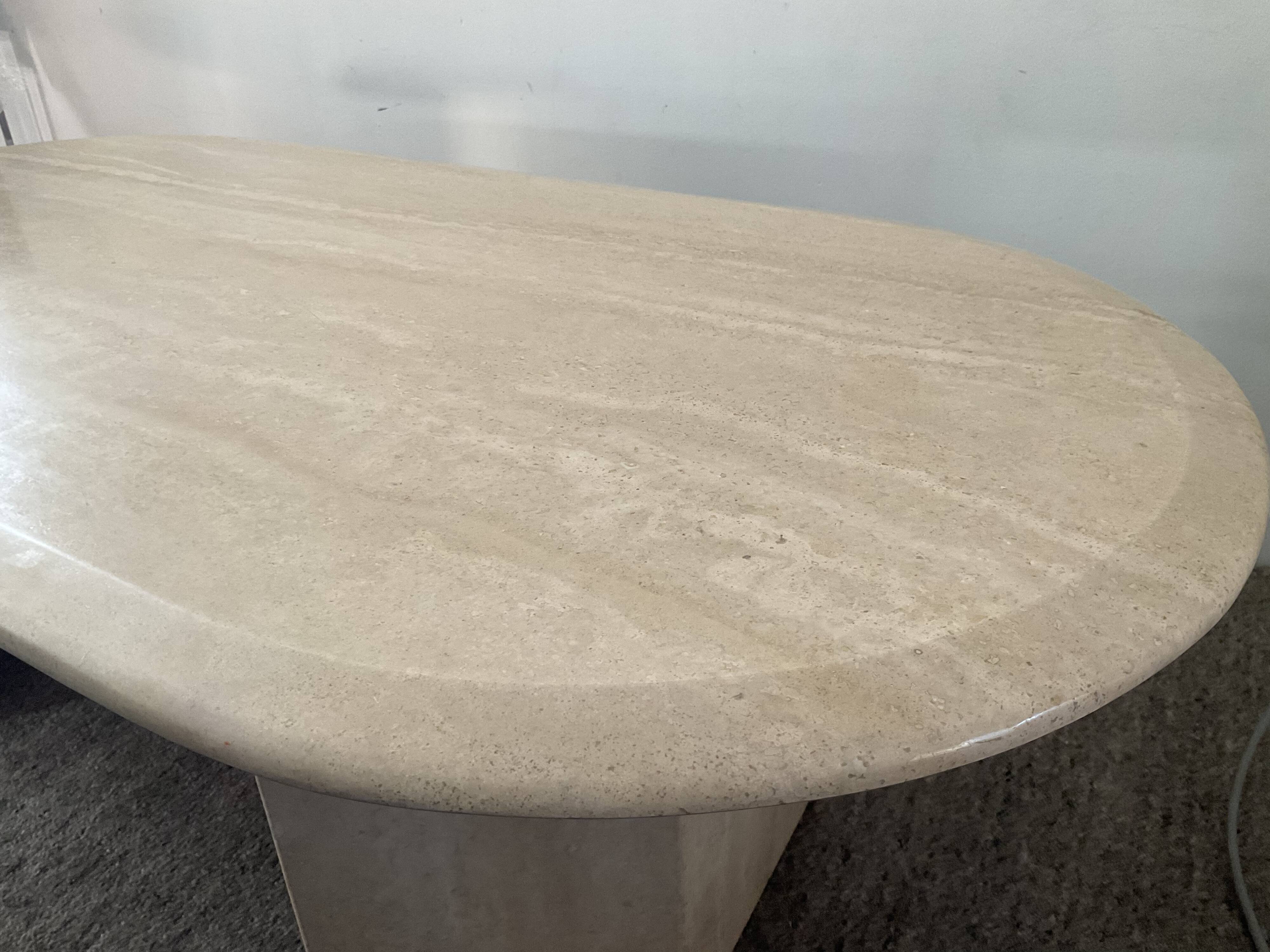 Travertine coffee table from the 70s