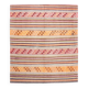5x6 Vintage Red & Orange Striped Kilim Rug, 163x193Cm