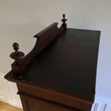 Parisian cupboard Bookcase Bonnetière glazed with small vintage tiles