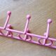 Yaffa doremi pink vintage 80s coat rack