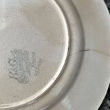 Set of 4 old L&G Luneville dessert plates