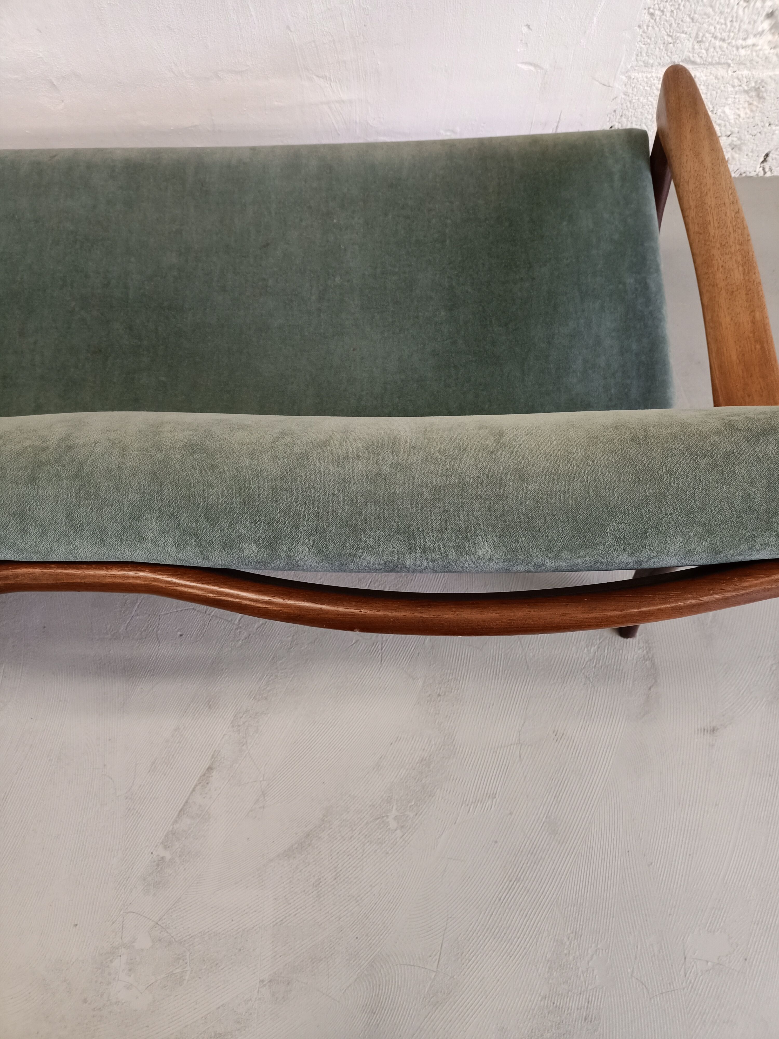 Teak Dutch design sofa by de Ster, 1960