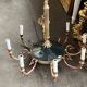 Lustre de style Empire. Bronze doré.
