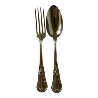 19th century solid silver cutlery