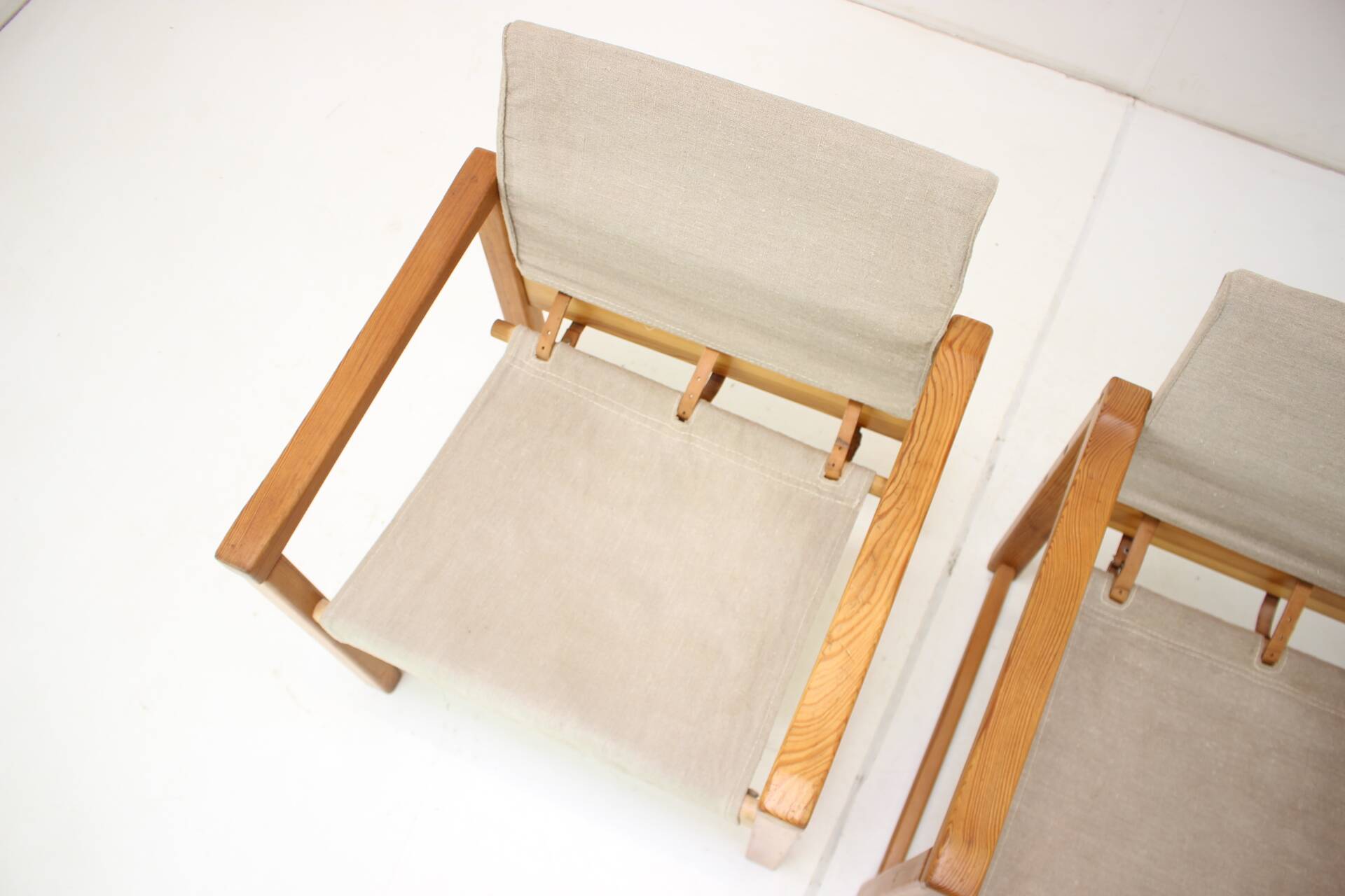 Set of Two Scandinavian Safari Armchairs by Karin Mobring, 1980s