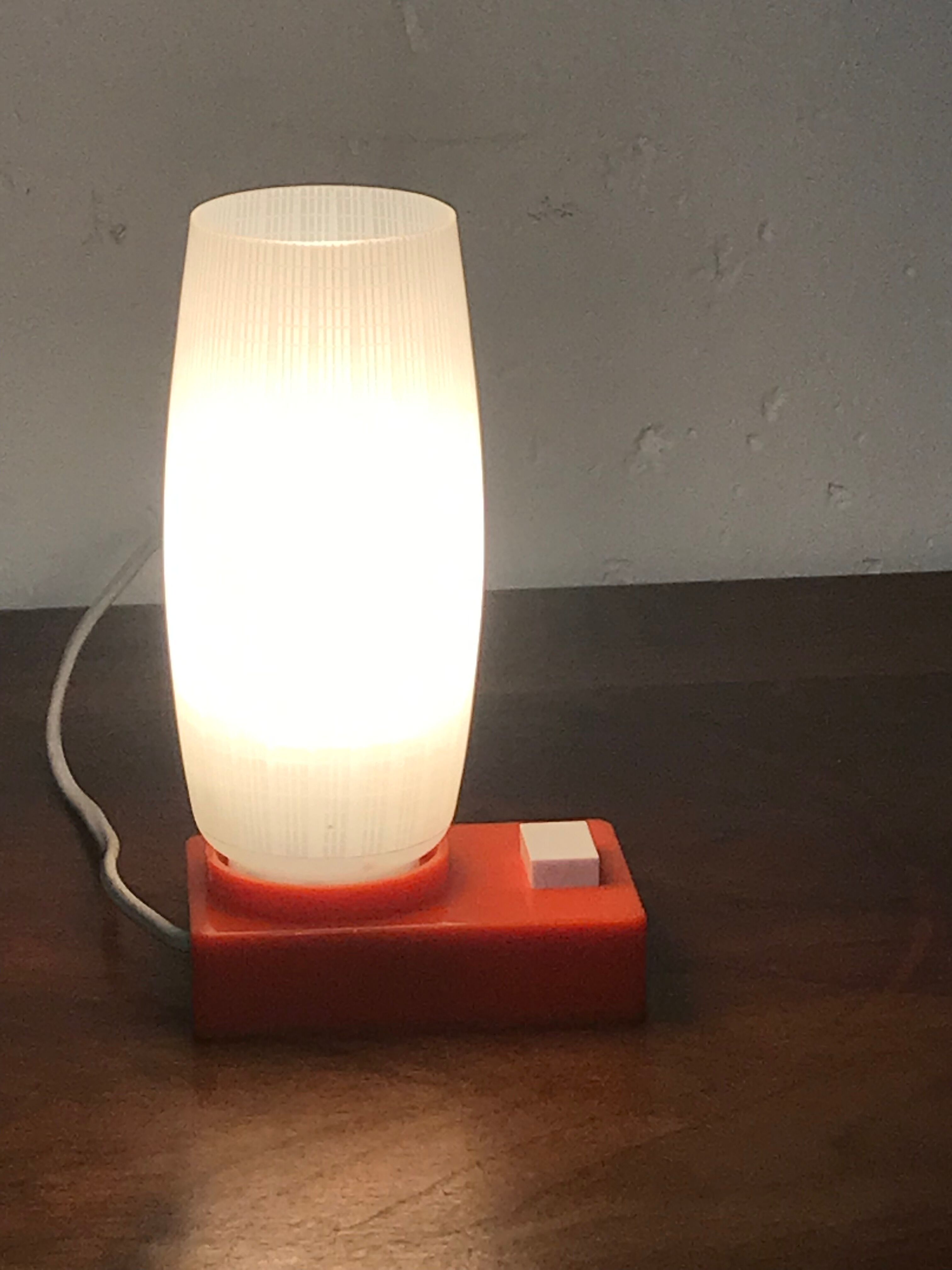 Seventies orange lamp