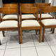Set of 6 elm chairs from Regain vintage 1980.