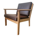 Vintage GE 256 armchair by Hans J. Wegner for Getama