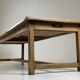 Table de monastère française en chêne du 19ème siècle