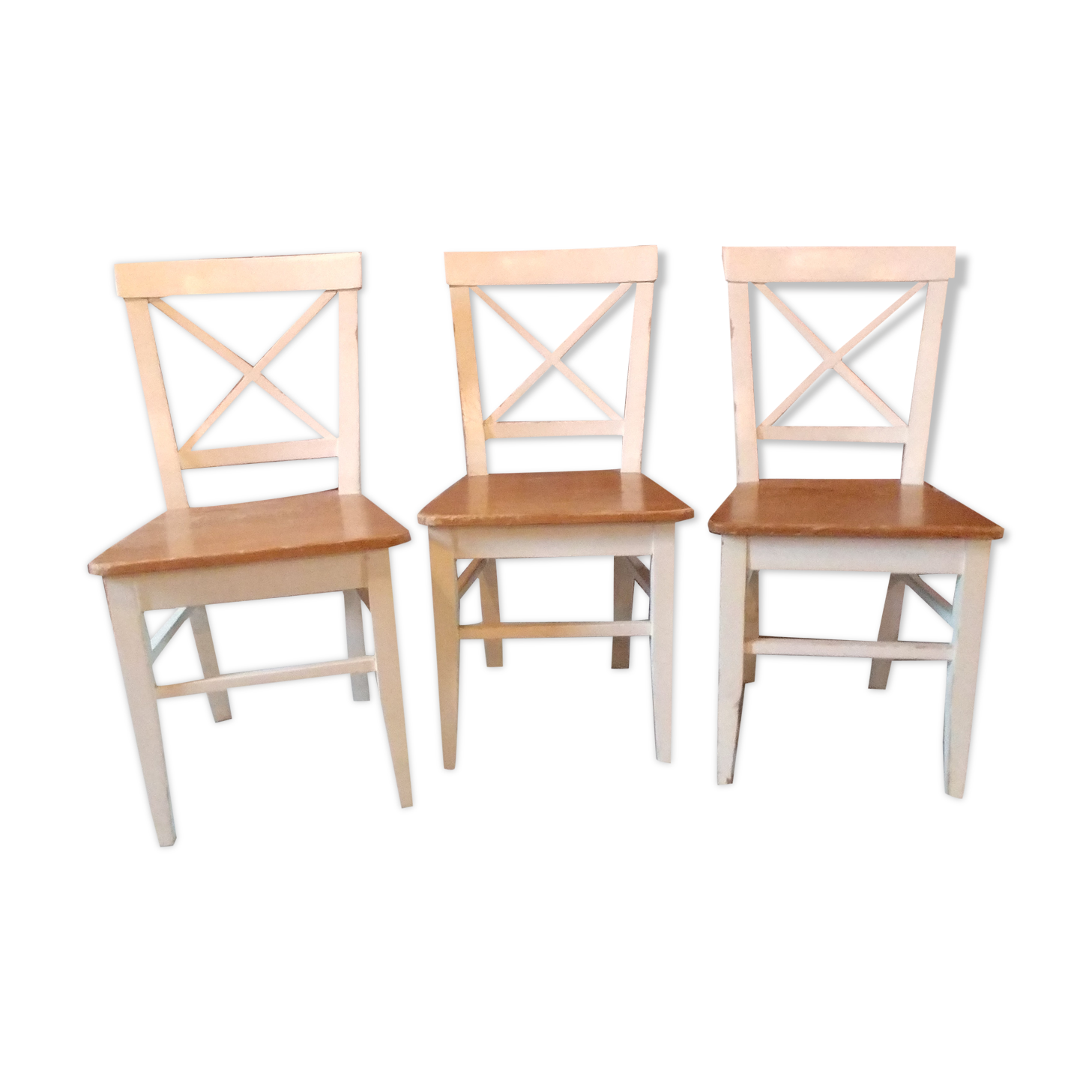 Set of 3 country chairs