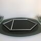 Veca mirror and 2 matching Veca wall lights made in Italy.