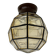 1 of 2 Limburg Glashütte glass ceiling lamp flush mount, 1970s