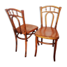 Pair of antique bistro chairs