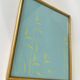 80s screen printing, gilded wood glass frame