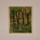 Original Mid Century Swedish Oil on Panel – “Textured Forest” by Stig Allan
