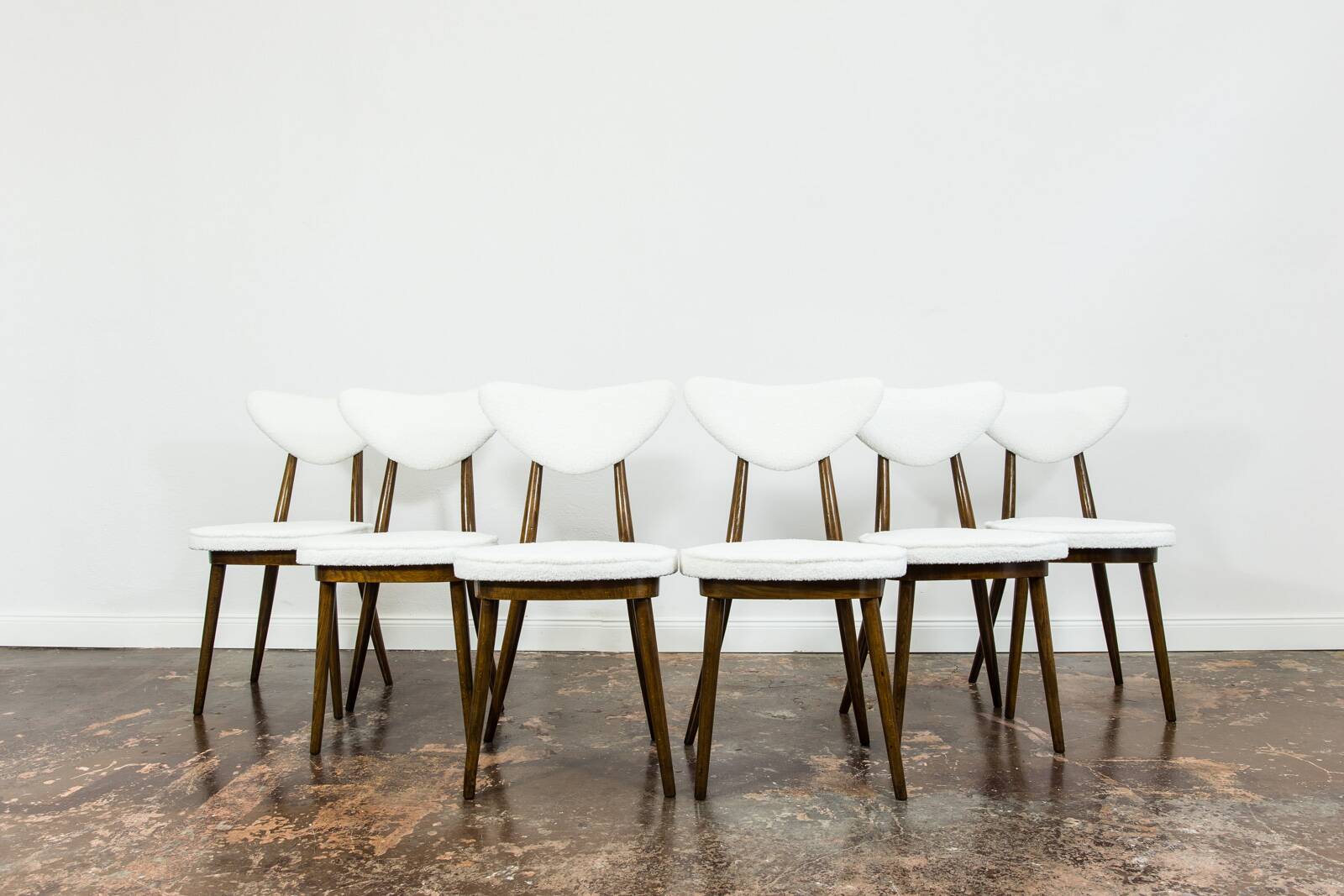 Dining Chairs, No 124 By H & J Kurmanowicz, Poland, 1950’S, Set of 6