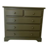 Green patinated chest of drawers