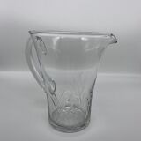Chiseled crystal pitcher