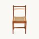 6 light wood chairs with rush seats, Italy, 1960s