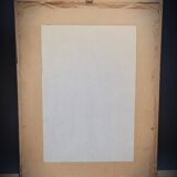 Lithograph Turbiné rose without thorns frame