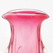 Mid-century modern vase, glass, designed by J. Hospodka, Czechoslovakia, 1960s