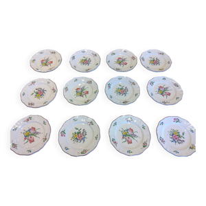 Assiettes plates Lunéville