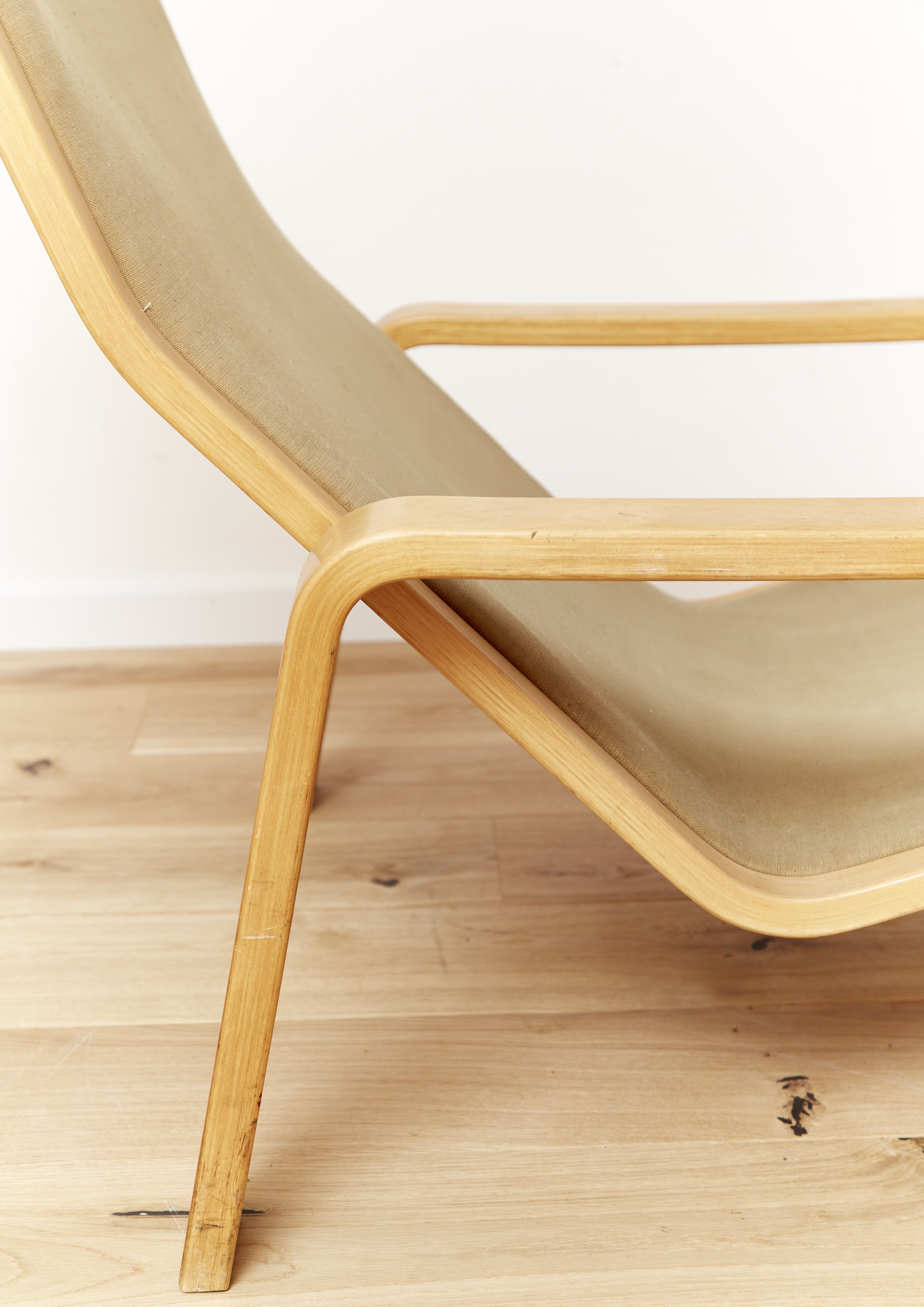Mid-Century Pulkka lounge chair by Ilmari Lappalainen for Asko