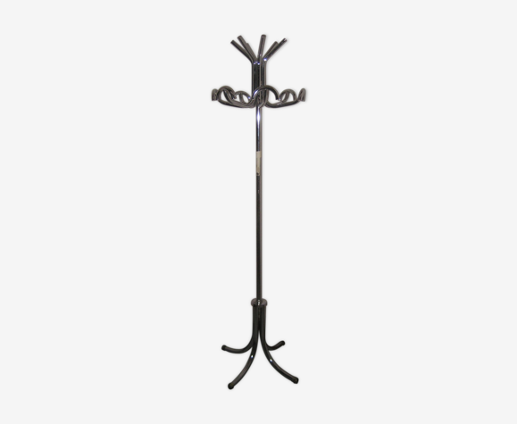 Porte-manteau vintage en métal chromé