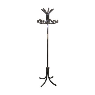 Vintage chrome metal coat rack